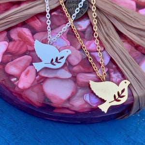 Dove Stainless Steel Choker Necklace - Blessed Be Boutique