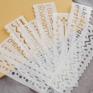 Ruler Journaling Stencils - Blessed Be Boutique