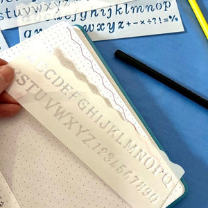 Ruler Journaling Stencils - Blessed Be Boutique