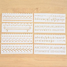 Load image into Gallery viewer, Ruler Journaling Stencils - Blessed Be Boutique